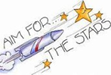 Image of the words Aim for the Stars