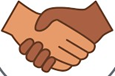 Two hands shaking with each other